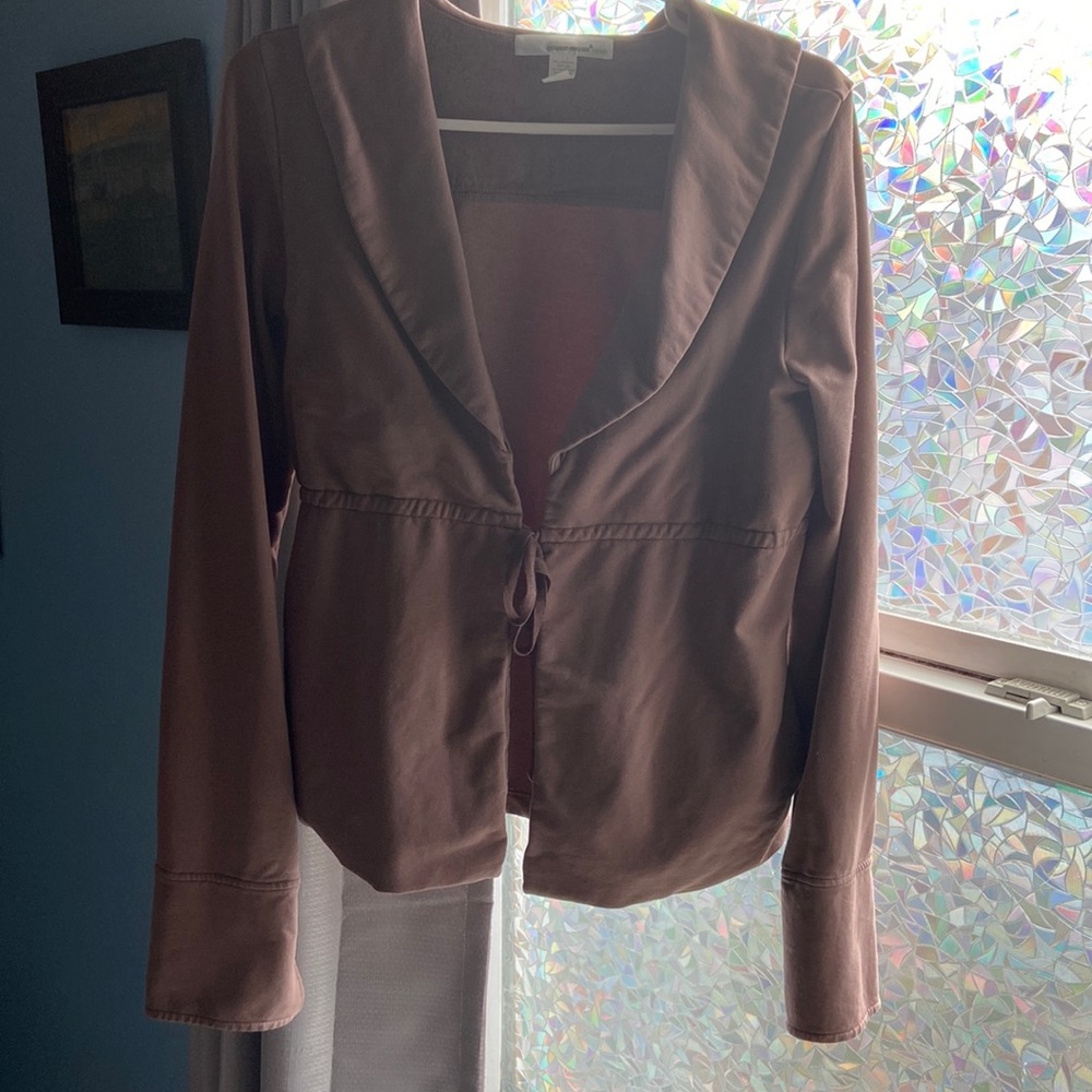 Stewart + Brown organic cotton lightweight blazer